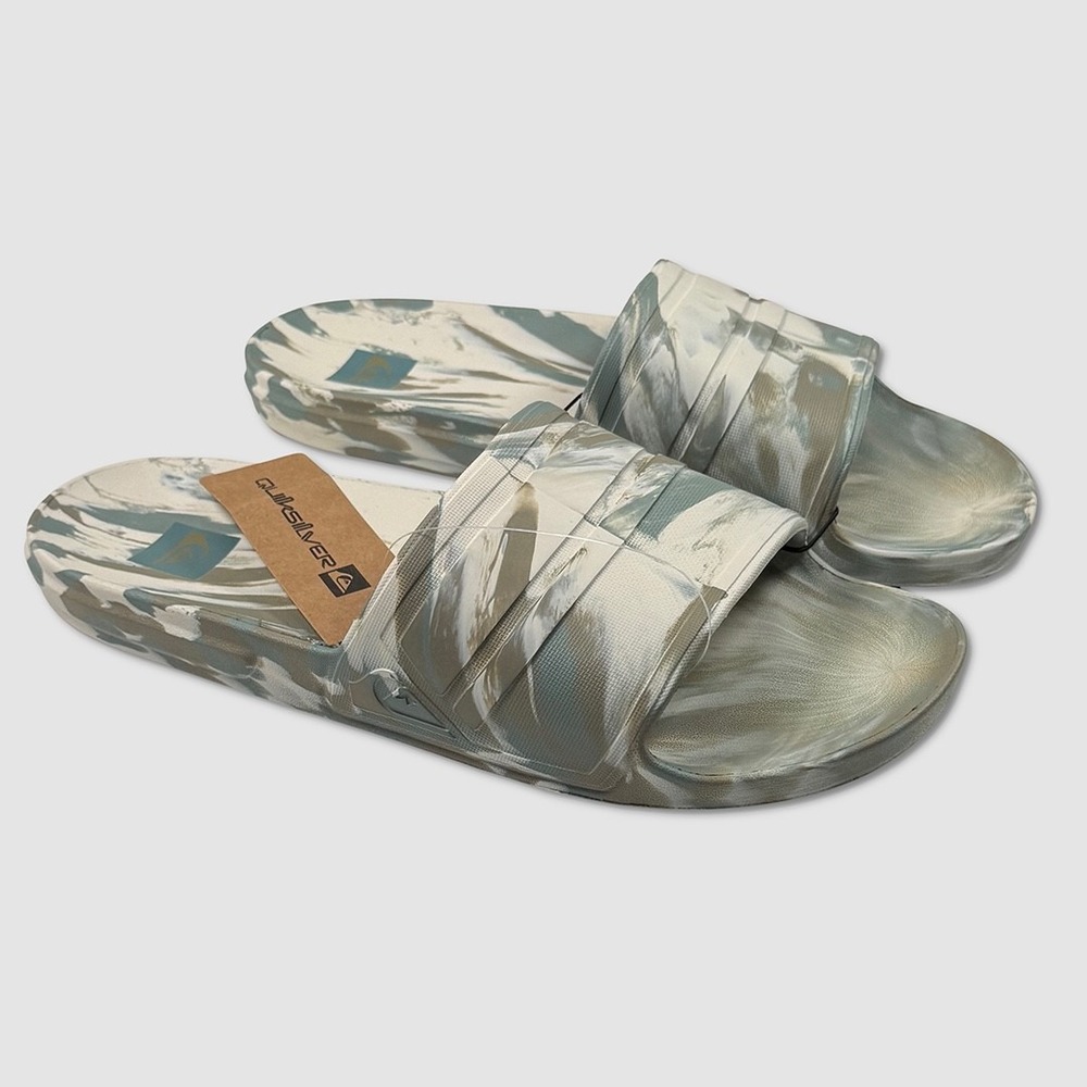 Quiksilver Cloudbreak Slim Slide Sandals - NWT Mens 13 Multicolor - #49638-L3